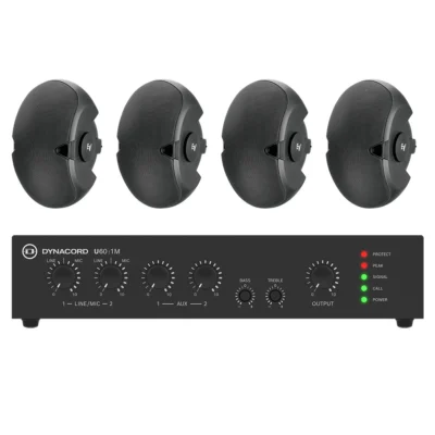 ElectroVoice BSYS-EVID-4.2TB - Premium Duvar Hoparlör Seti, Siyah
