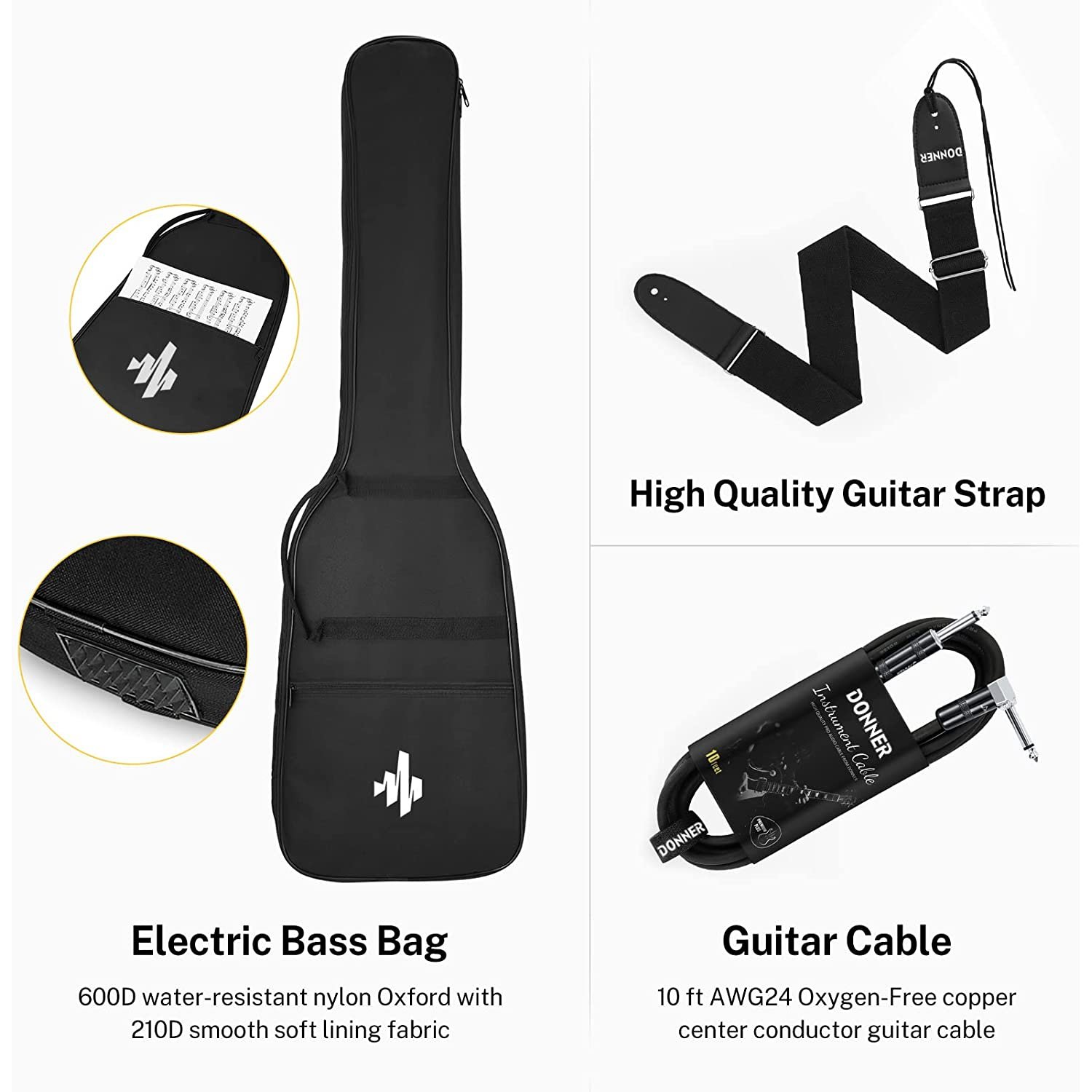 donner-dlp-124b-lp-elektro-gitar-paketi-siyah