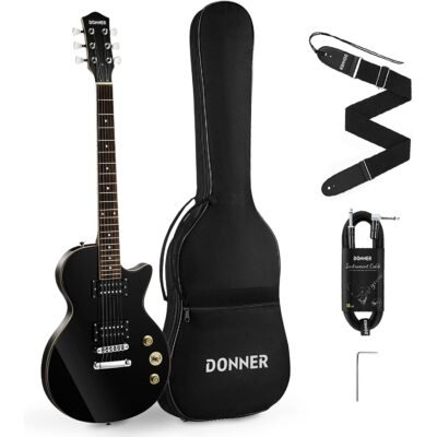 donner-dlp-124b-lp-elektro-gitar-paketi-siyah