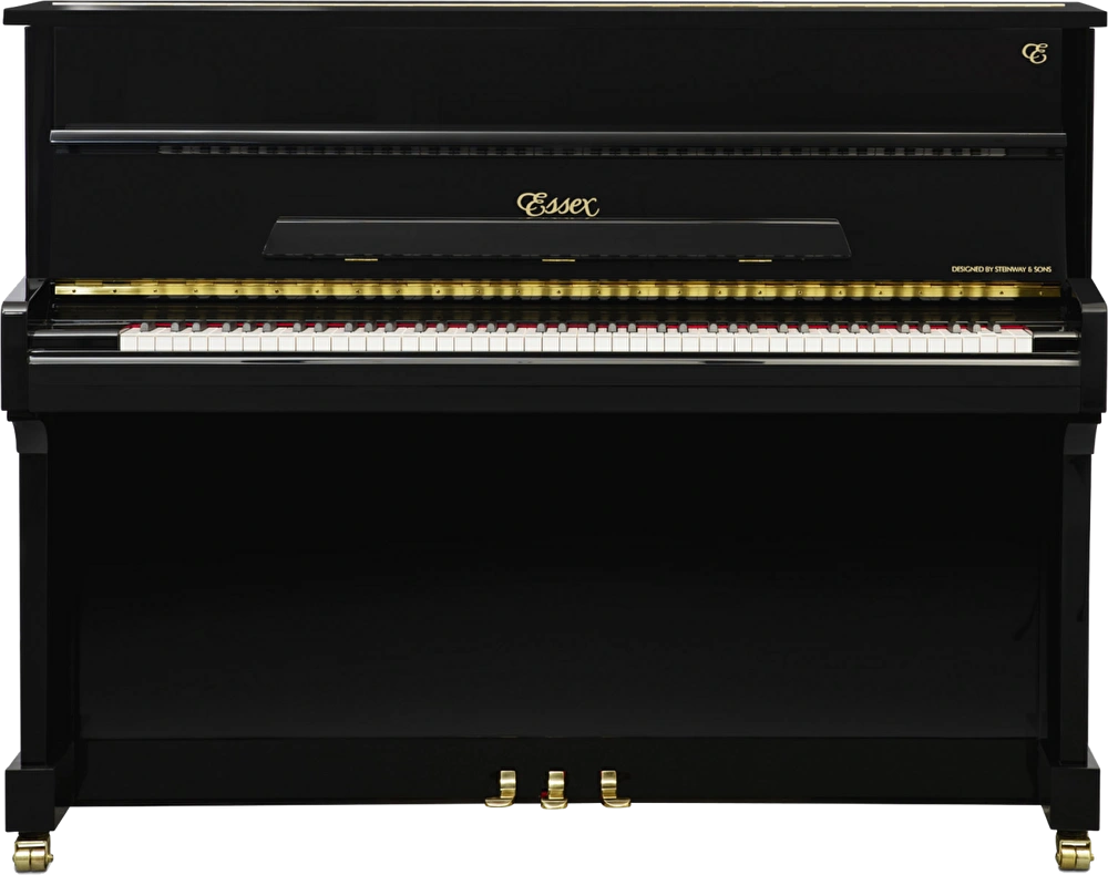 ESSEX EUP-116 E Parlak Siyah 116 CM Duvar Piyanosu
