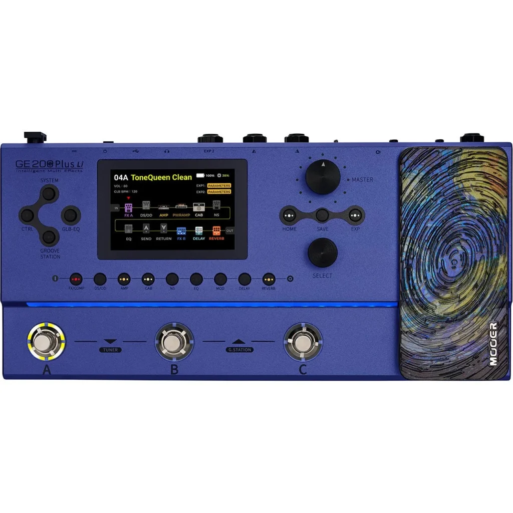 mooer-ge200plusli-sarjli-gitar-efekt-prosesoru