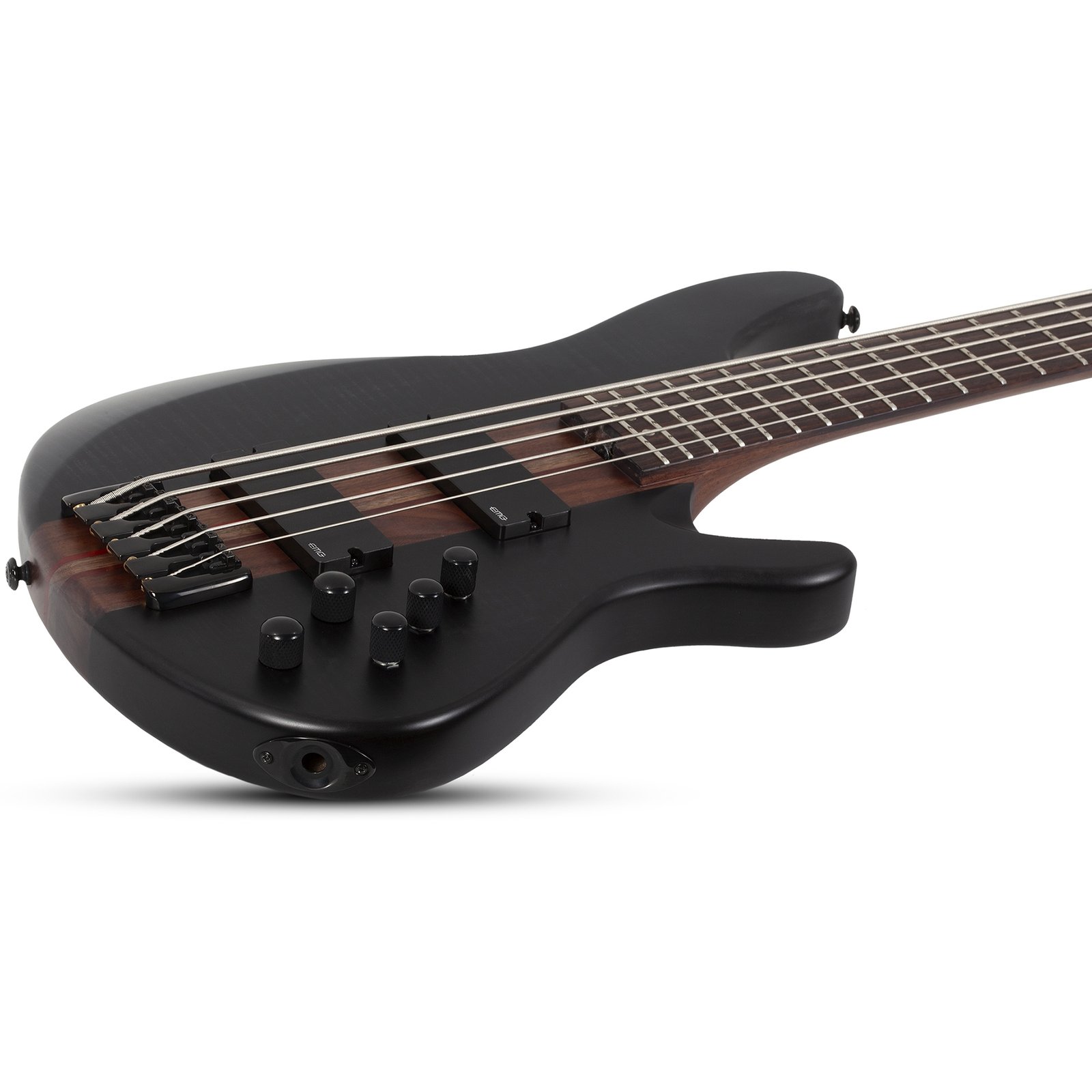 Schecter Charles Berthoud CB Series 5 Telli Bas Gitar (See Thru Black Satin)