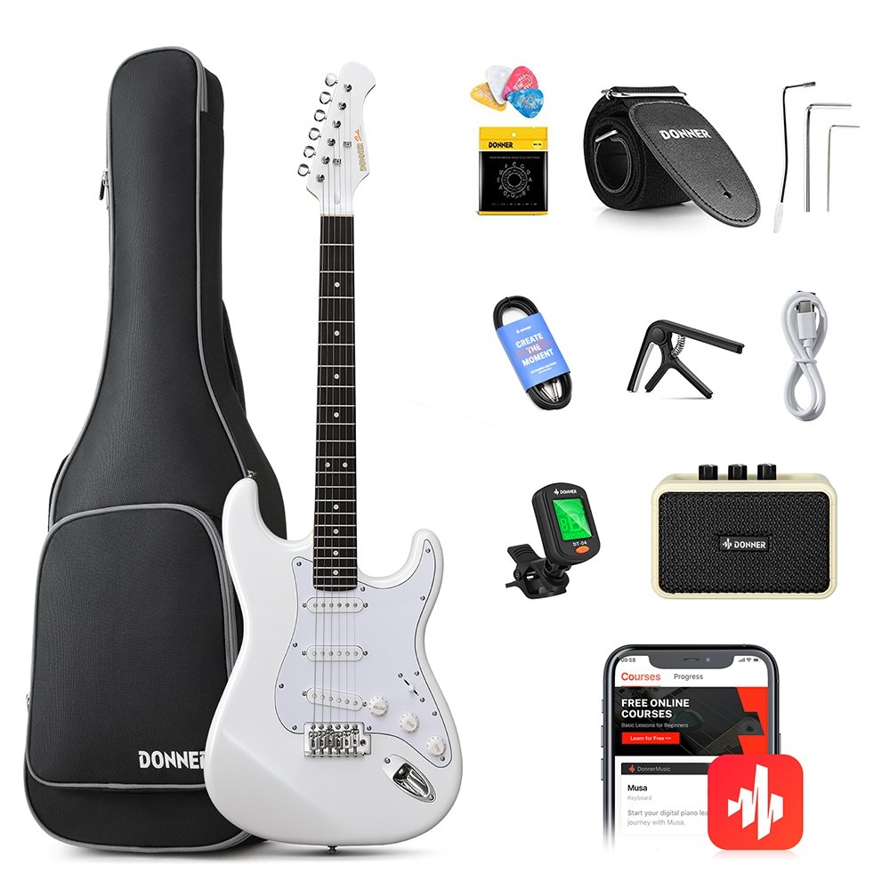 donner-dst-seeker-deluxe-amfili-elektro-gitar-seti-beyaz