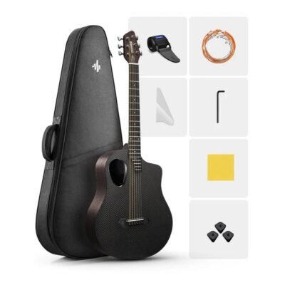 donner-rising-g1-carbon-fiber-akustik-gitar-seti-mat-kahverengi
