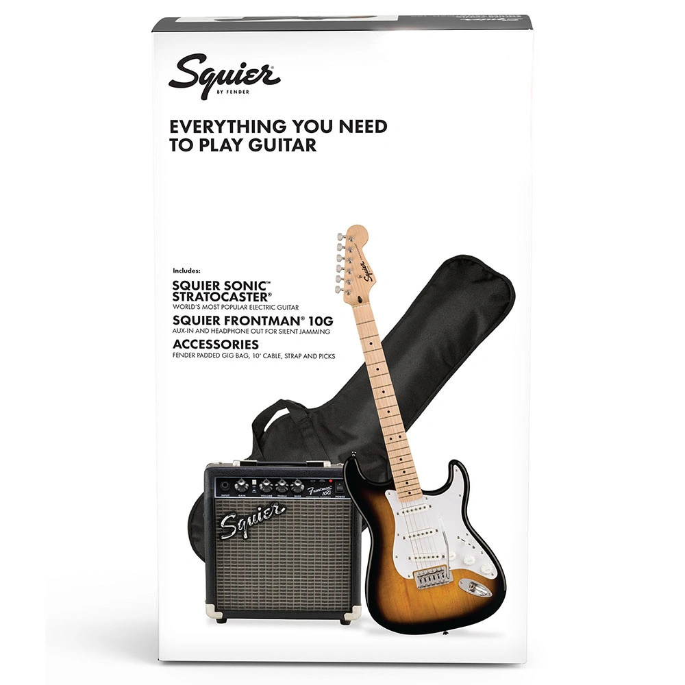 Squier Sonic Stratocaster 2 Ton Sunburst Elektro Gitar Seti